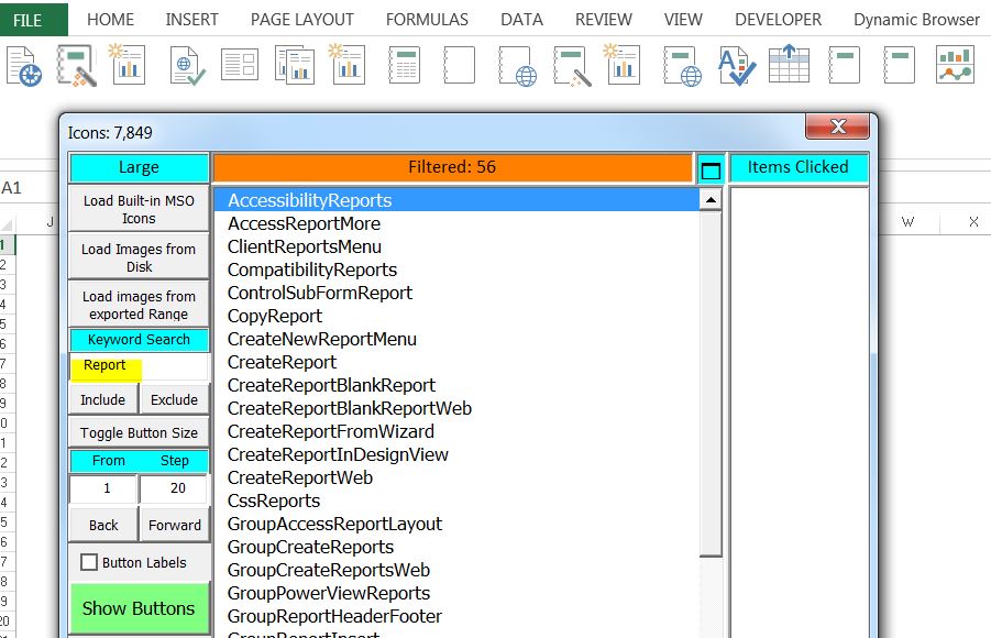 Microsoft Office Icons Graphics (.ImageMSO) Gallery Extraction