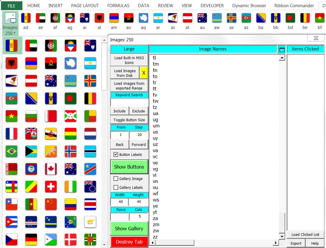 Microsoft Office Icons Graphics (.ImageMSO) Gallery Extraction